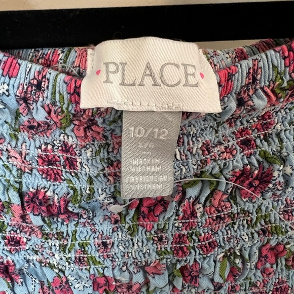 The Children's Place Floral Dress in Blue and Pink - Picture 3 of 3